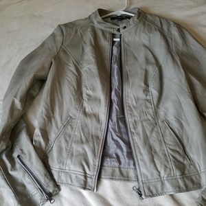 Faux leather jacket